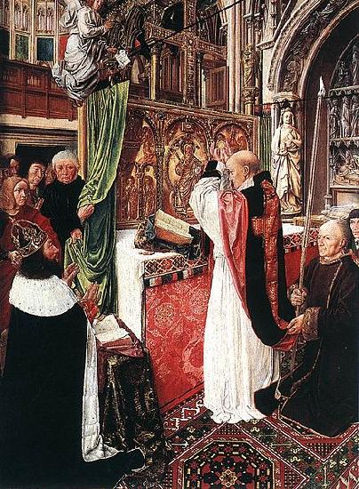 Master of Saint Giles The Mass of St Gilles Germany oil painting art